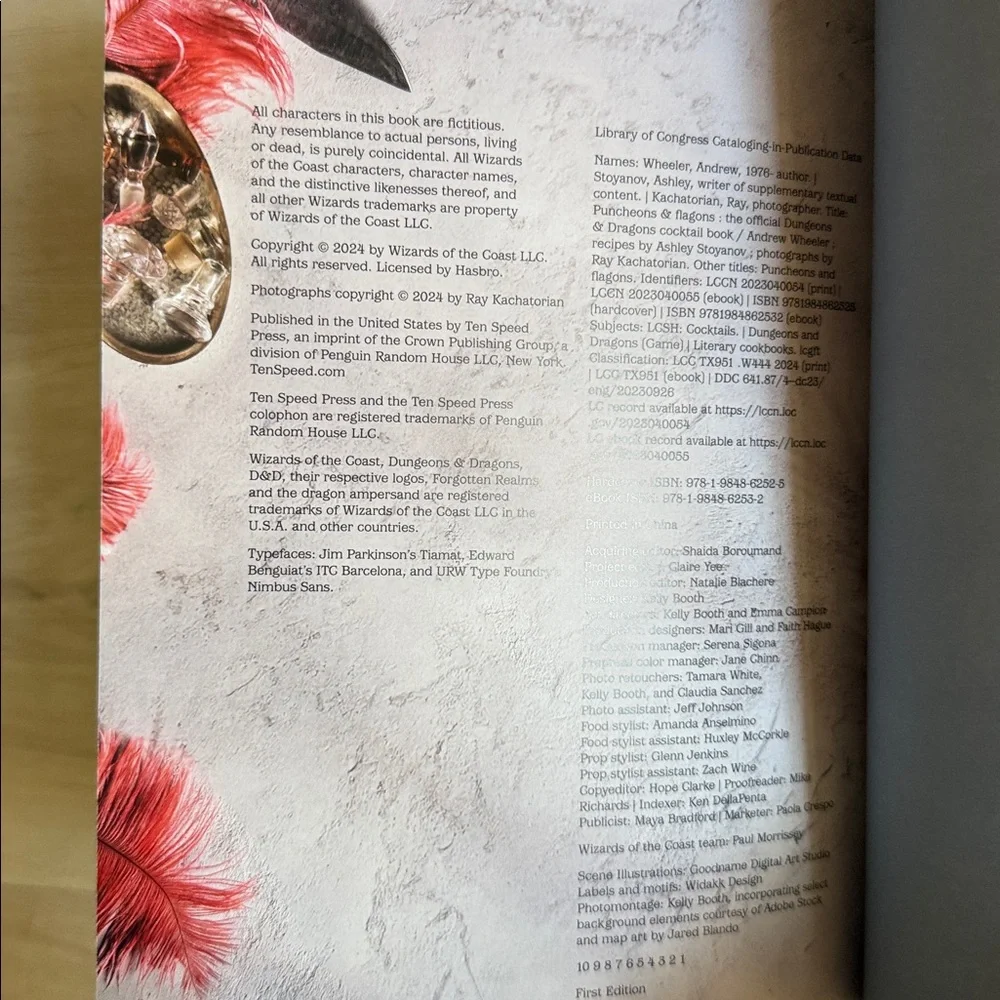 Dungeons & Dragons Cocktail Book “Puncheons & Flagons”  by Andrew Wheeler